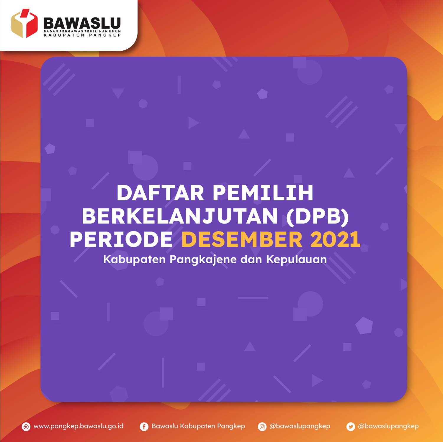 KPU PANGKEP TETAPKAN DPB DESEMBER, BERIKUT RINCIANNYA