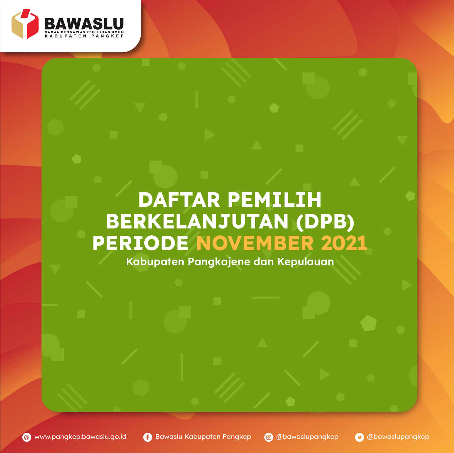 KPU PANGKEP TETAPKAN DPB NOVEMBER SEBANYAK 232.836 PEMILIH