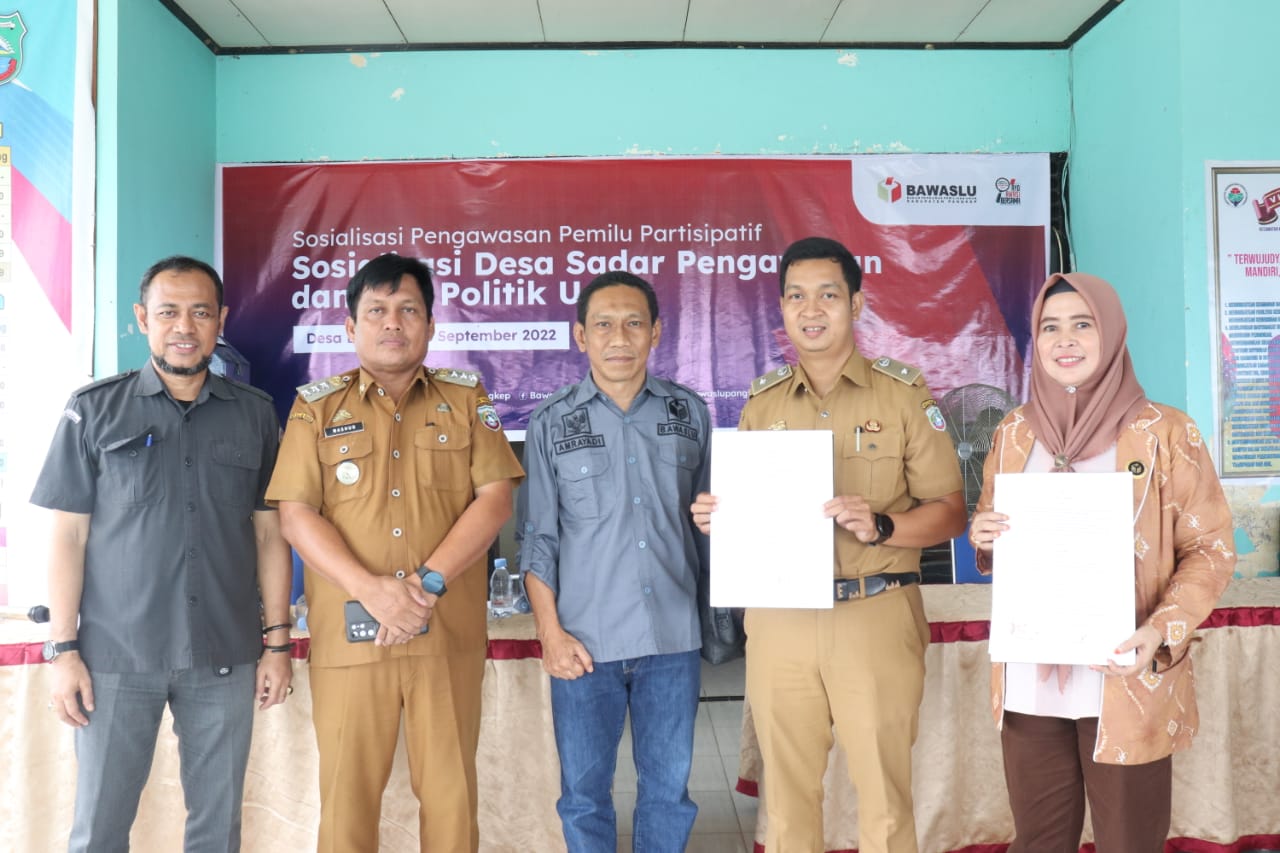 BAWASLU PANGKEP BANGUN KERJASAMA DENGAN PEMDES BENTENG