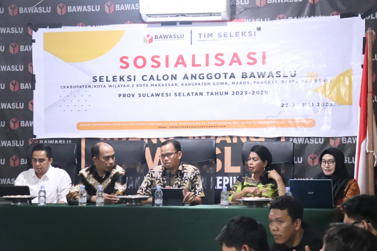 TIMSEL BAWASLU KABUPATEN/KOTA AJAK MASYARAKAT PANGKEP IKUT SELEKSI BAWASLU