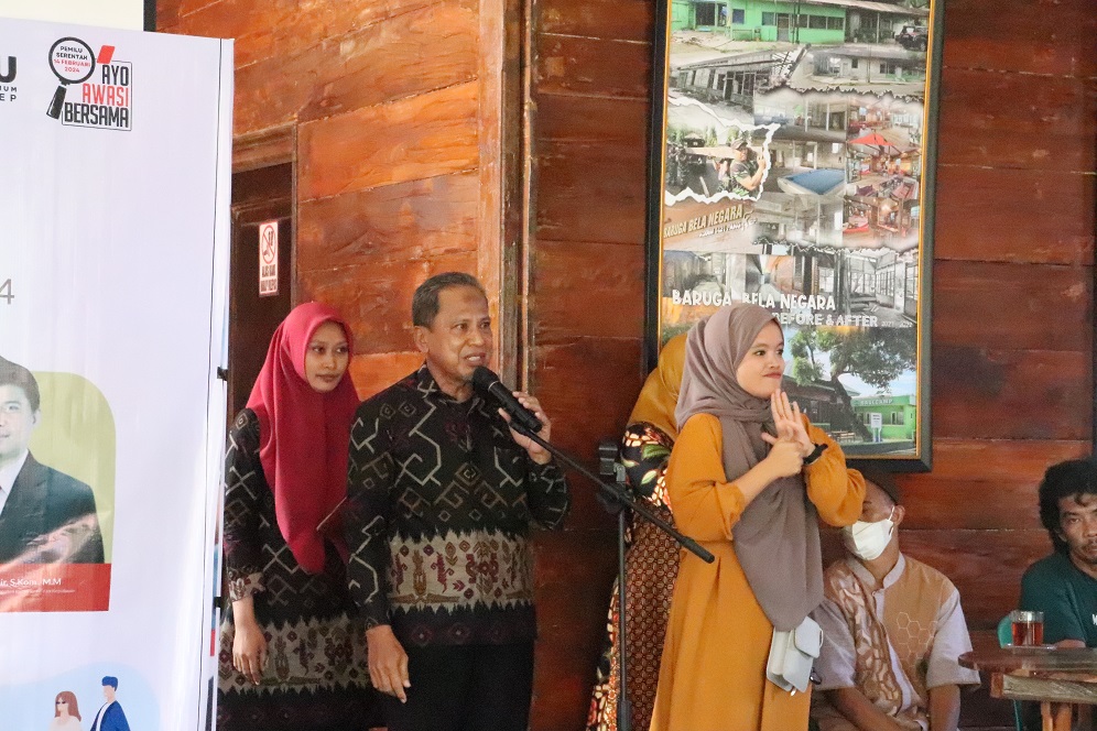 TINGKATKAN PARTISIPASI PEMILIH DISABILITAS, BAWASLU PANGKEP GELAR PENGUATAN PEMAHAMAN KEPEMILUAN