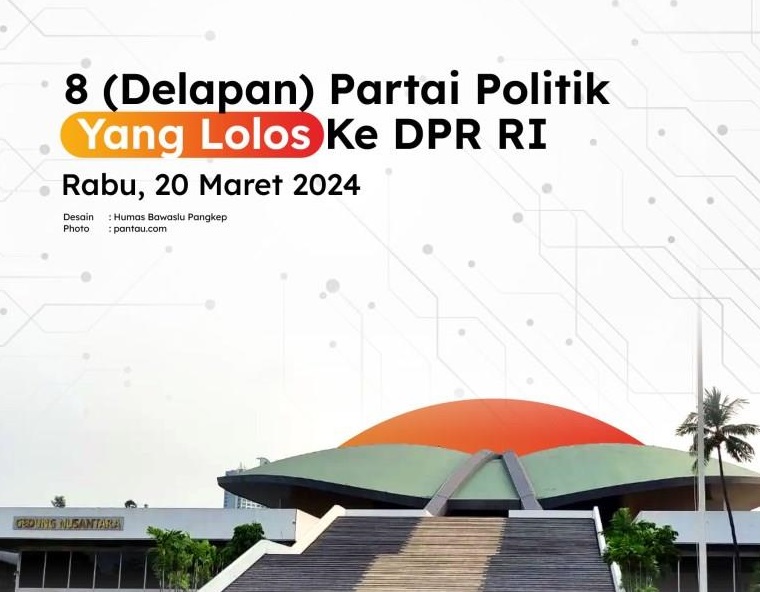 [INFOGRAFIS] 8 PARTAI POLITIK YANG LOLOS KE DPR RI