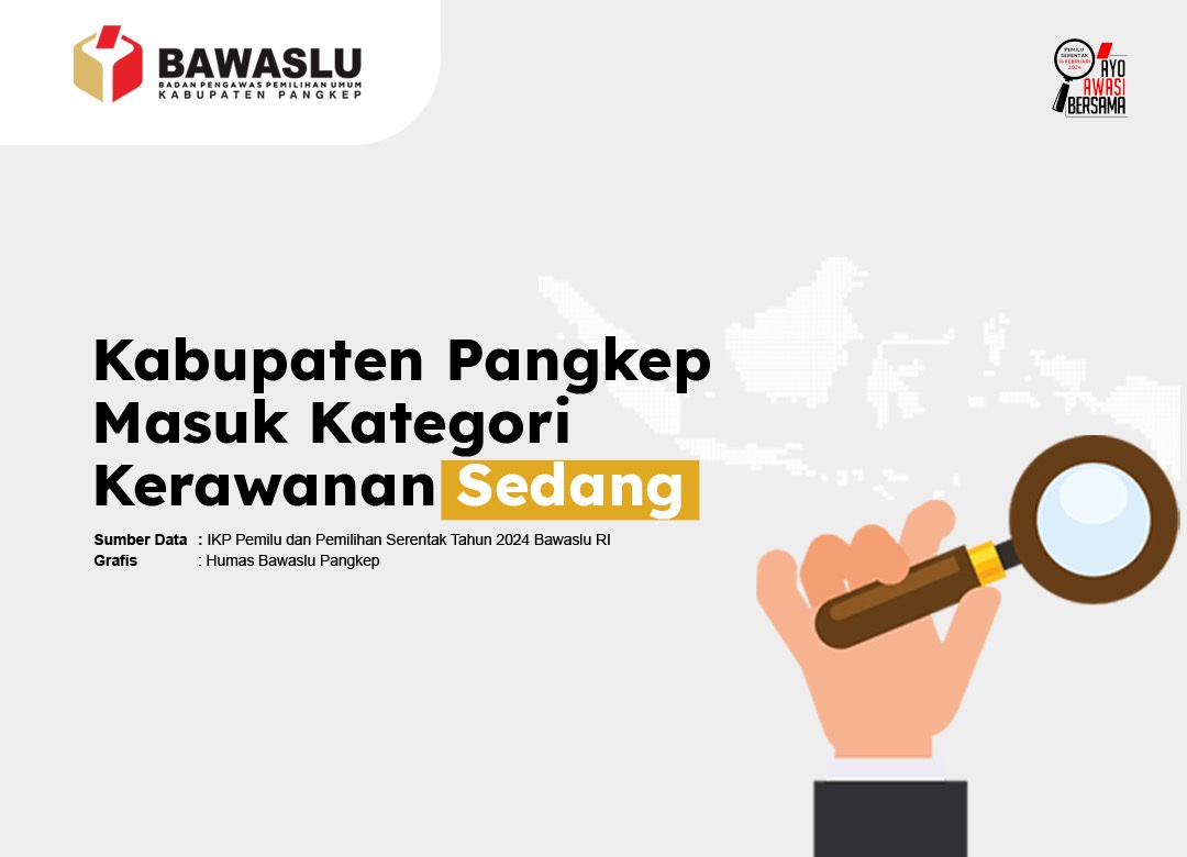 [INFOGRAFIS] KABUPATEN PANGKEP MASUK KATEGORI KERAWANAN SEDANG