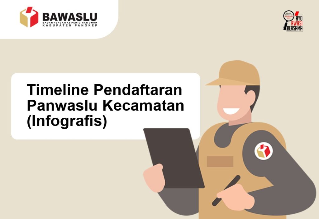 [INFOGRAFIS] TIMELINE PENDAFTARAN PANWASLU KECAMATAN