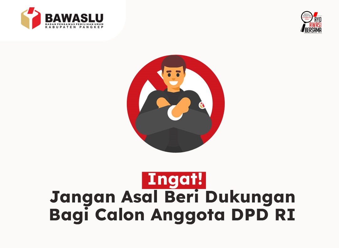 [INFOGRAFIS] DAFTAR PROFESI YANG DILARANG MEMBERIKAN DUKUNGAN PENCALONAN PERSEORANGAN CALON ANGGOTA DPD RI