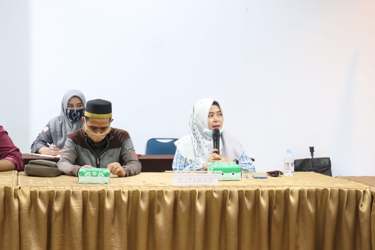 JELANG DEBAT KEDUA, BAWASLU PANGKEP SAMPAIKAN HASIL EVALUASI DEBAT PERTAMA