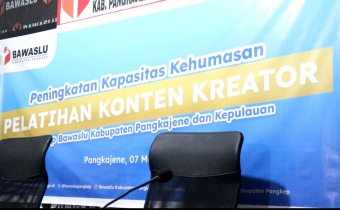 GELAR PELATIHAN KONTEN KREATOR, BAWASLU PANGKEP UNDANG YOUTUBER KONDANG