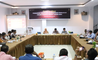 BAWASLU PANGKEP HADIRI RAKOR PERSIAPAN VERMIN PERBAIKAN CALON PESERTA PEMILU