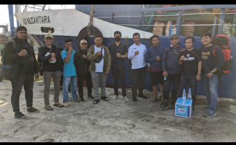 KOORSEK BAWASLU LEPAS TIM FASILITASI PENGAWASAN KE KEPULAUAN TERLUAR PANGKEP