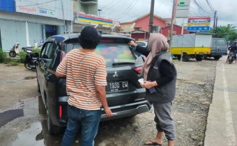 BAWASLU  PANGKEP TERTIBKAN KENDARAAN YANG MENGANDUNG UNSUR KAMPANYE DI MASA TENANG