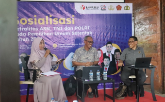CEGAH ASN, TNI DAN POLRI BERPOLITIK PRAKTIS, BAWASLU PANGKEP GELAR SOSIALISASI