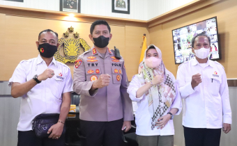 DIHADAPAN KAPOLRES, PIMPINAN BAWASLU PANGKEP BAHAS AGENDA INI