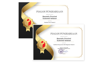 BAWASLU SULSEL KEMBALI SABET 2 PENGHARGAAN DARI BAWASLU RI