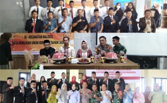 KOMISIONER BAWASLU PANGKEP KOMPAK HADIRI PELANTIKAN DAN PENGAMBILAN SUMPAH PKD DI ENAM KECAMATAN