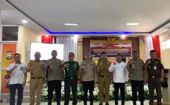 BPP BAWASLU HADIRI RAKOR LINTAS SEKTORAL YANG DIGELAR DI MAPOLRES PANGKEP