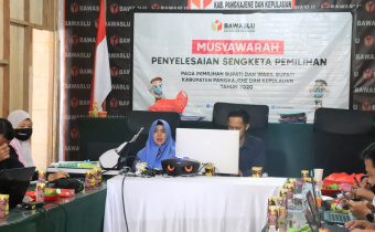 JELANG REKAP TINGKAT KABUPATEN, BAWASLU PANGKEP GELAR RAPAT PERSIAPAN BERSAMA PANWAS KECAMATAN